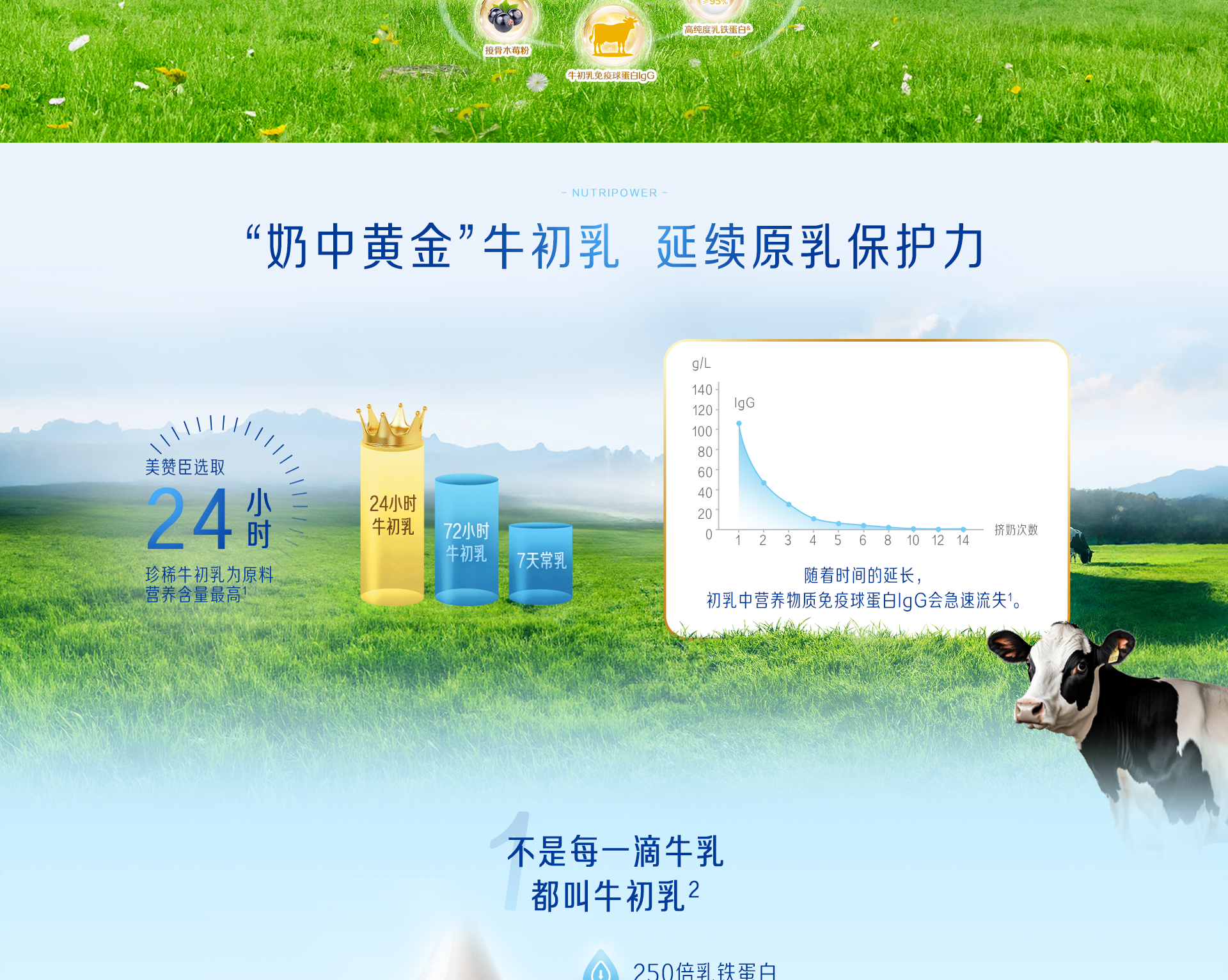 学优力乳铁蛋白牛初乳粉